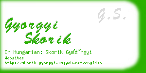 gyorgyi skorik business card